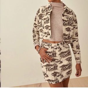 NWOT Reformation Cora Denim Jacket